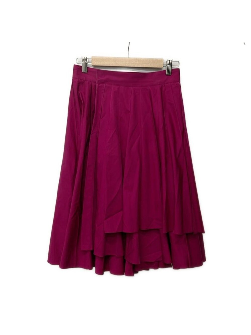 Hermes Wrapped Skirt 34 S Purple Knee Length